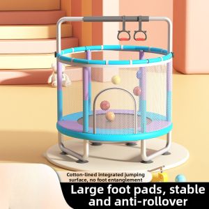 ZHUOLESHI | Indoor Safety Net Silent Kids Trampoline