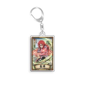 Bandai | For Naruto Orochimaru Kakuzu Zetsu Uchiha Obito Konan Might Guy Acrylic Selfmade Cartoon Anime Keychain Pendant Toy Gift 5cm