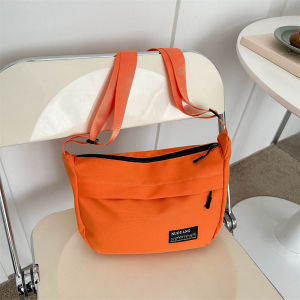 Fashionable Oxford Cloth Canvas Bag for Girls High School and Junior High Students Shoulder Crossbody Handbag Casual Style