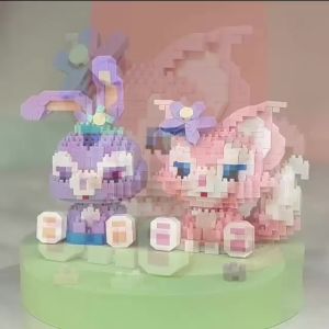 Mainan Balok Susun Karakter Kartun Disney LinaBell StellaLou Edukatif Untuk Anak DIY 3D Puzzle Toy