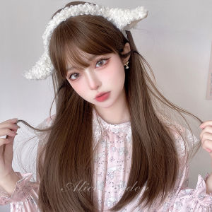 alice garden | Natural-Looking Black Straight Japanese-Style Wig