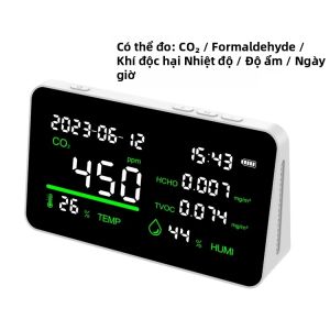 Thiết Bị Kiểm Tra Chất Lượng Không Khí Trong Nhà Sạc Lại Được