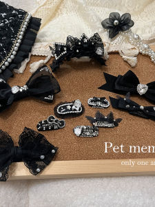 Full Diamond BB Clip Butterfly Knot Hair Clip Fragrance Style Cat Yorkie Maltese Bichon West Highland Pet Grooming Accessories