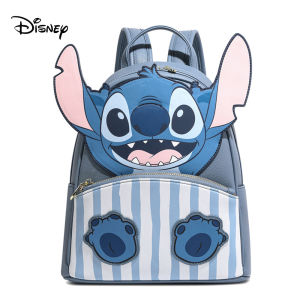 Disneys official authentic Stitchboy canvas print presbyopia PVC backpack mini backpack