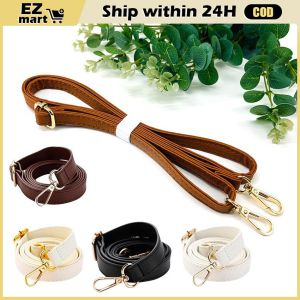 Handbags Accessories 130cm Long Adjustable PU Leather Bag Strap For Crossbody 1.8cm Wide Shoulder Bag Strap Replacement