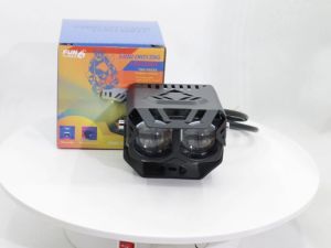 Mini driving light headlight motorcycle led light 60W Super Bright Dual Fisheye Lens - 50% OFF Today