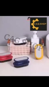 CAG 1pcs Multi-purpose Cleaning Brush with Handle Laundry Brush Bathroom and Kitchen Household Cleaning Tools