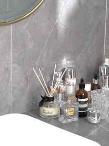 ROCO Transparent Cosmetic Rack Bathroom Storage Rack Organizer Corner Shelf Kitchen Spice Rack Rak Dapur 化妆品收纳架