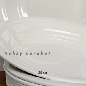 12 PCS PIRING MELAMIN PUTIH 9 INCH MELAMIN SNI 23 CM TEBAL HIGT QUALITY