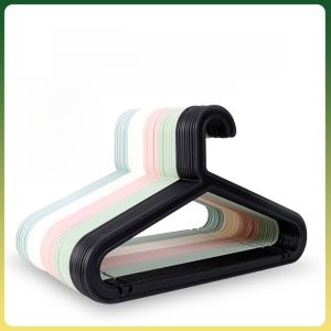 20 Lightweight Seamless Adult Clothes Hanger Wardrobe Plastic For Home Kids Non Slip Bedroom White Hanger