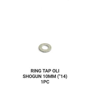 Ring Tap Oli Shogun "14 (Harga Per 1 PCS) - Ring Reng Plat Baut Tap Oli Oil Bawah Baut 14 Kunci Aluminium Almini Lubang 10mm M10 Suzuki Shogun 110 Kebo Shogun R New Smash Lama Old Smash R New