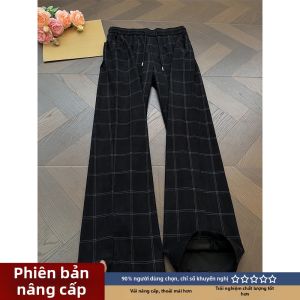 LIUBU | Quần Nam Mùa Hè Màu Xanh Đậm Thoáng Khí Dáng Suông Thẳng