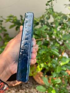 Glass สีน้ำเงิน gemstone rough ก้อนกระจกเจียได้ทุกชนิดแกะสลักด้วย Blue Tooaz