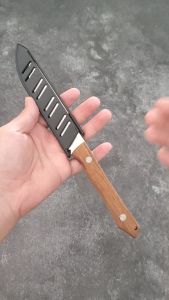 MIELE Kitchen Knife Utility Fruit Knife Stainless Steel 9 inch Wood Handle Camping Knife