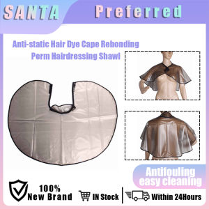Anti-static Hair Dye Barber Cape PVC Salon Hairdressing Shawl Waterproof Hair Cutting Accessories