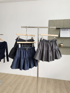 High Waist American Retro Style Womens A-Line Flower Bud Short Skirt Commute Polyester Fiber Standard Fit Autumn New Arrival