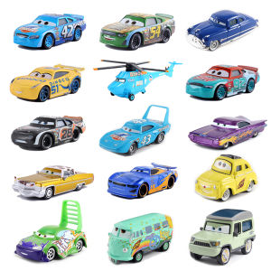Disney Pixar Cars 2 Toy Lightning Mcqueen Original Mini Racing Car 1 3 Dinoco Racers Collection Diecast Metal Model Kids Gift