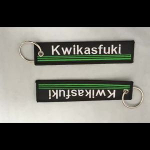 [Kwikasfuki] Logo Key Chain For Motocycle Key Ring Cars Keychain Gifts Double Sided Embroidery Fashion Keychain Auto Parts