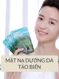 Hộp Chứa 10 Miếng Mặt Nạ Tảo Biển HOMER Miếng 25ml – Làm Trẻ Hóa Làn Da Chống Lão Hóa Nâng Cơ Săn Chắc Dưỡng Ẩm Sáng Da