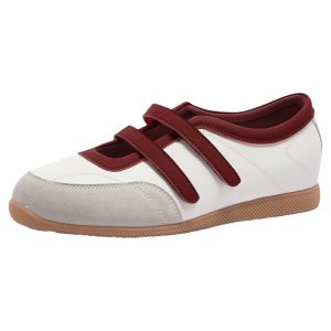 CAMEL | Silver Mary Jane Shoes Light Weight Strap Closure Ballet Flats