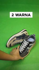 Peps Sepatu sneakers Pria Keren Bahan Suede Elastis Import Terbaru – Fuccino