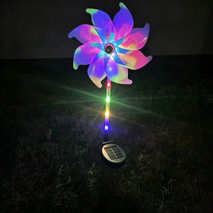 other | Solar Powered LED Windmill Garden Lights Colorful Pinwheel Stake Lights Outdoor Decor for Patio Lawn Yard Pathway Holiday