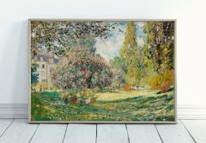 BILIBILI | Monet Abstract Landscape Art Canvas Prints Painting Wall Art Famous Monet Posters Home Decoration Living Room Bedroom Decor Gift
