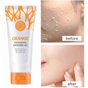 Orange Exfoliating Whitening Gel Face Scrub Body Scrub Facial Exfoliating Whitening Cream Peeling Gel Moisturizing Cleaner Acne Blackhead Cream