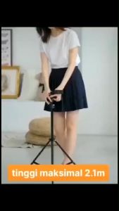 SL Tripod Handphone 1 Meter 2 Meter Besi Plus Mini ball head Holder Hp