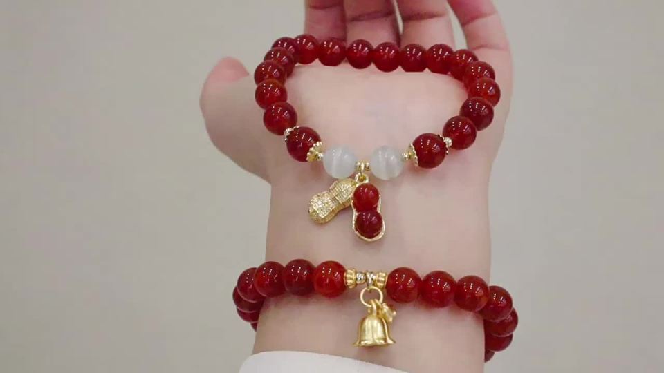 Corinna Peanut Pendant Bracelet Niche Temperament Bracelet Retro Versatile Bracelet Best Friend Gift