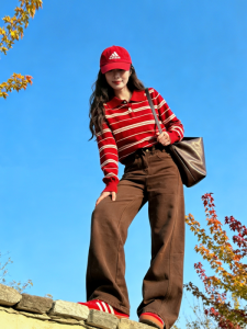 HUOLISI | Slimming Stylish Polo-necked Knit Sweater Long-sleeved