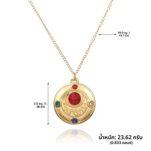 อะนิเมะน่ารักสาวสีชมพูสร้อยคอ Tsukino Usagi Magical Transformation MOON สาวพวงกุญแจคอสเพลย์ Props ของขวัญผู้ชายผู้หญิงกระเป๋าเครื่องประดับ