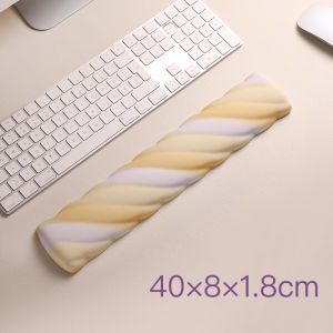 Cute Bear Silicone Wrist Pad Mouse Mat Female Style Square Cotton Candy Design Computer Hardware Display Accessories