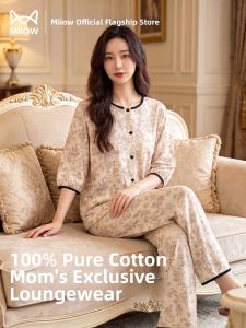 MiiOW | New Antibacterial Cotton Sleepwear For Middle-Aged Women
