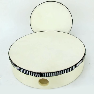 8-Inch Wooden Hand Drum Wave Drum Frame Drum Percussion Instrument Kid Percussion Toy