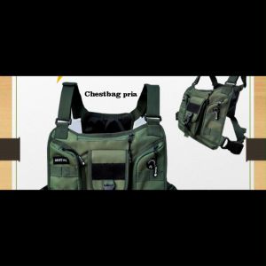 chest bag tas dada rompi tactical pria terbaru kekinian akhtar warna hitam