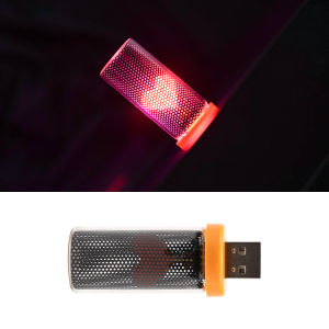 Mini USB Heart LED Car Ambient Mood Lamp Plug and Play Romantic Love Heart Decorative Atmosphere Light Interior Night Lighting