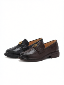 Hotwind | Comfortable Leather Sheepskin Camellia Accessory Loafers