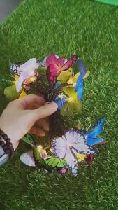 Đèn Trang Trí Hình Bướm Năng Lượng Mặt Trời Cho Sân Vườn Ngoài Trời Ban Công Trong Nhà Mô Phỏng Hình Bướm Chiếu Sáng Bằng Năng Lượng Mặt Trời