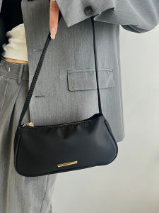 Underarm Bag Womens Summer Lightweight Nylon Oxford Cloth High-End Sensation Small Shoulder Bag French Bread Bag Women