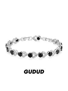 GUDUD | Full Diamond Irregular Tennis Bracelet for Men Gift