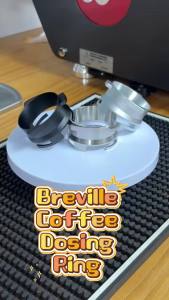 Phễu Định Lượng Bằng Thép Không Gỉ 54mm Dành Cho Máy Pha Cà Phê Espresso Breville Sage 870 878 880 Vòng Phân Phối Portafilter Dụng Cụ Barista