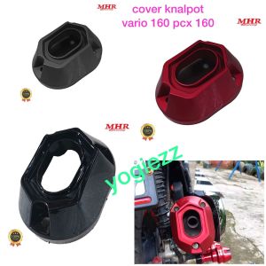 cover corong knalpot honda vario 160 honda pcx 160 tutup knalpot honda mhr racing black diamond