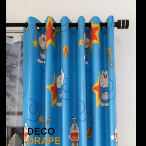 Hordeng Jendela Dan Pintu Karakter Anak Doraemon Murah Katun Polimicro Model Smokering