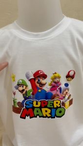 Kaos Super Mario oblong anak usia 2 sampai 10th