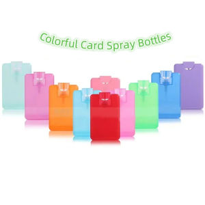 1/5Pcs 20ml Refillable Bottles Card Shape Perfumes Spray Empty Bottle Flat Type Fine Mist Atomizer Makeup Tool Travel Essential