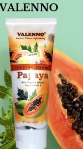 VALENNO Facial Foam PAPAYA 100ML Sabun Cuci Muka