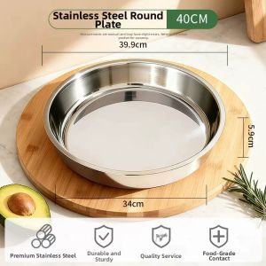 BAICHANG | Stainless Steel Shallow Steamer Pan for Rice Noodles Multilayer Cake