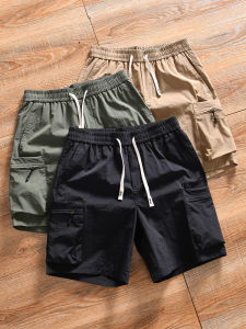 Mens Outdoor Casual Sports Shorts Five-Point Workwear Trousers Wear-Resistant Summer Fashion Urban Style Nylon Fabric