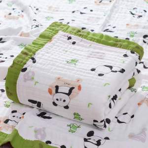 High Density Gauze Babys Bath Towel Pure Cotton Six Layers Newborn Baby Towel Quilt Newborn Baby Bath Towel Fall and Winter